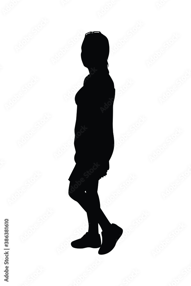 A woman silhouette vector