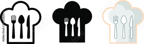 Chef hat icon , vector