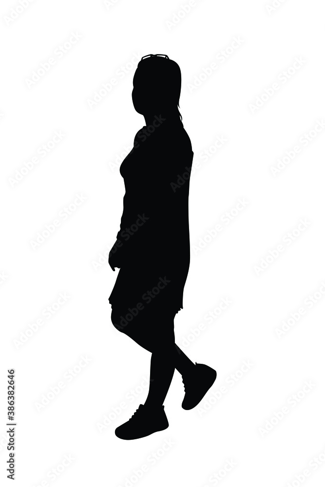 A woman silhouette vector