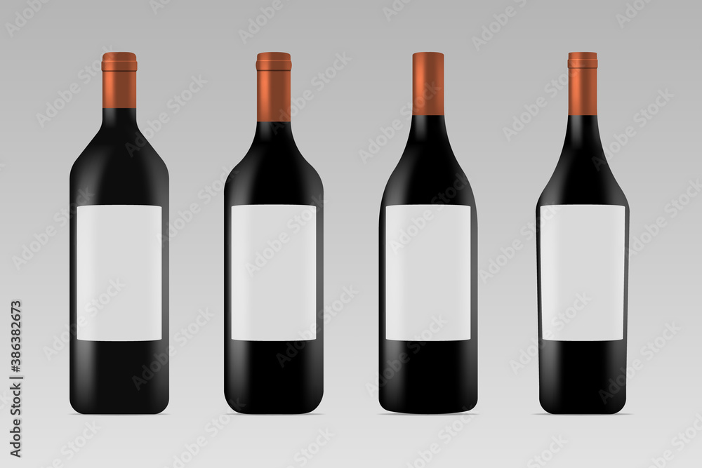 Set of wine. Different form of bottles. Vector illustration design for your project and business. Set of wine. Different form of bottles. Vector illustration design for your project and business.