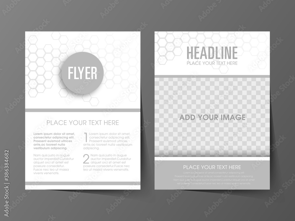 Fototapeta premium Business brochure flyer design a4 size template.