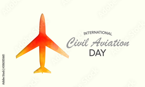 Vector illustration on the theme of International Civil Aviation day observed each year on December 7th across the globe.