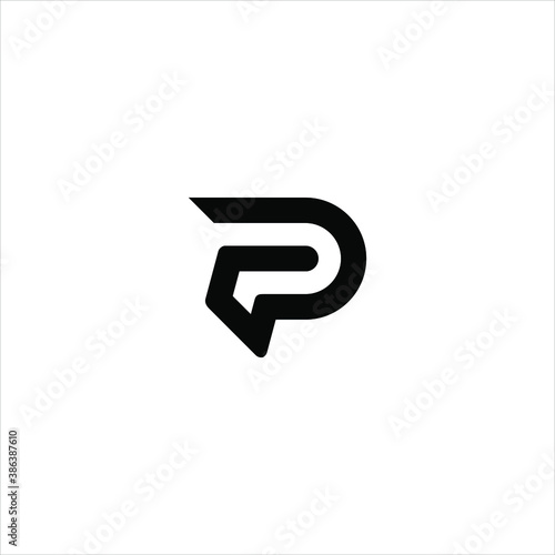 P modern abstract logo design | P logo | P letter logo template