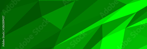 Green abstract background. Geometric vector illustration. Colorful 3D wallpaper.