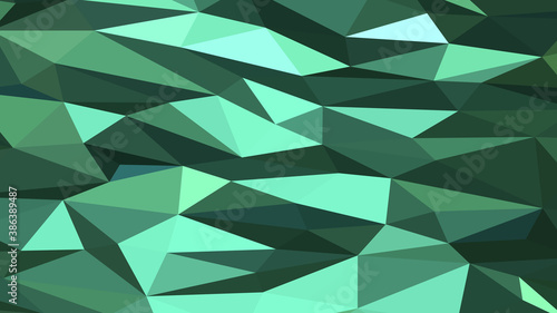 Medium aquamarine abstract background. Geometric vector illustration. Colorful 3D wallpaper.