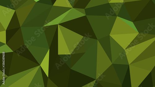 Olive drab abstract background. Geometric vector illustration. Colorful 3D wallpaper.