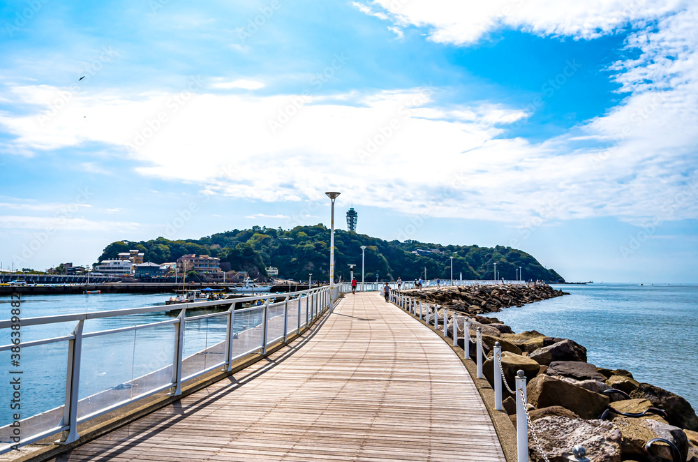 【神奈川県 江ノ島】湘南の海風景