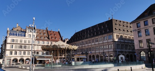 Magnifique ville de Strasbourg, capitale Européenne dans l'Est de la France dans la région Grand-Est.