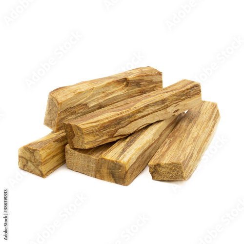 Stack of palo santo wood