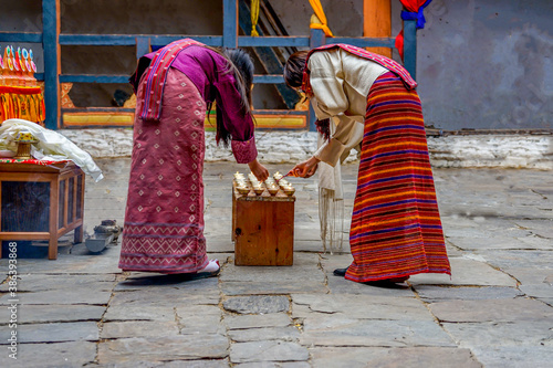 Bhutan, the 20th of october during the Jakar Festival in Bumthang.  © Angela Meier