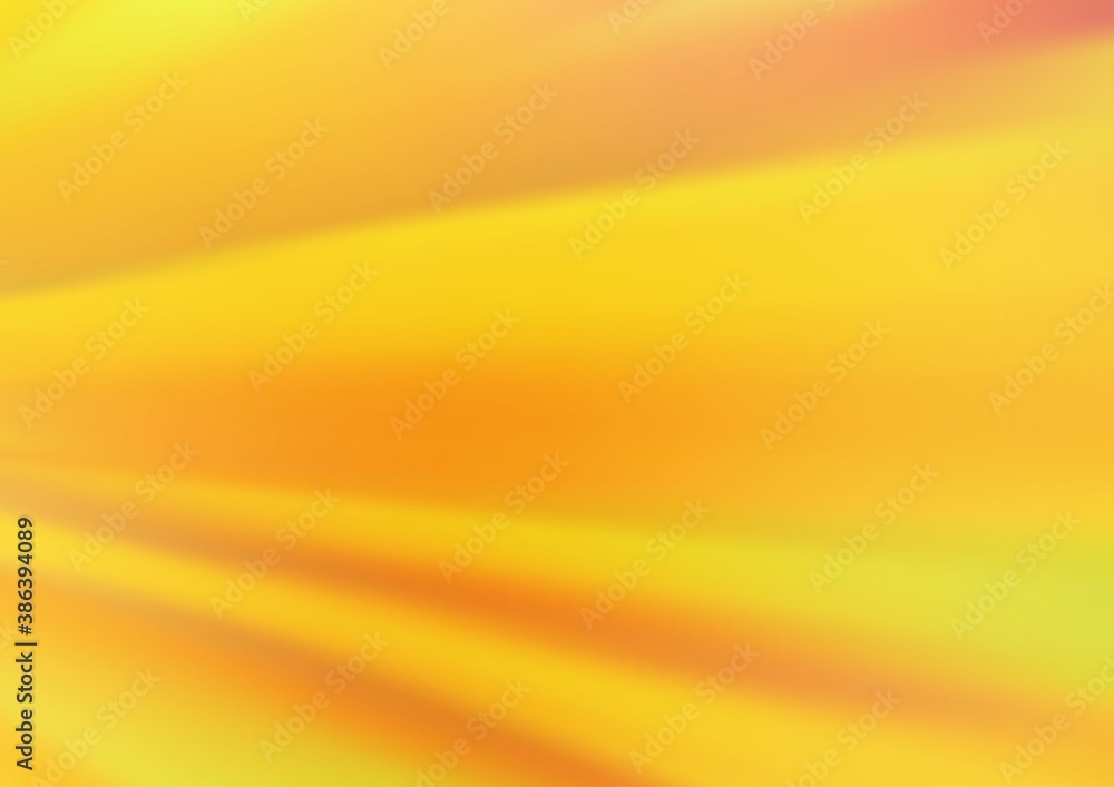 Fototapeta premium Light Orange vector blurred bright background.