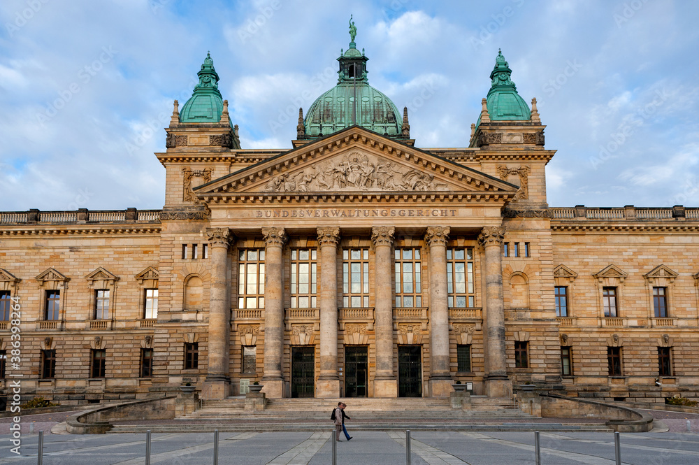 Obraz premium Leipzig, Germany, Saxony, Europe, Bundesgerichtshof or the Federal Court