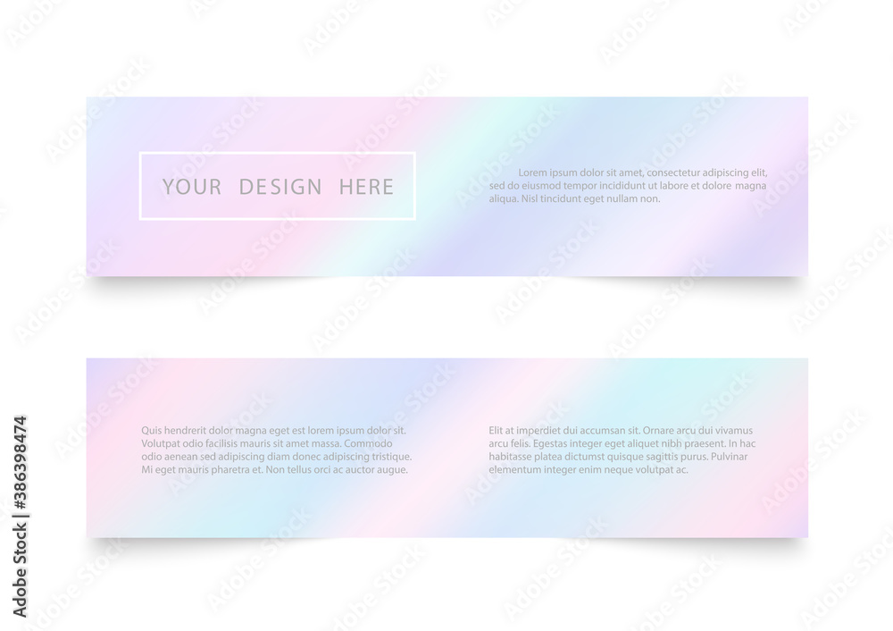 Web banner design background with pastel colors Web banner design background with pastel colors