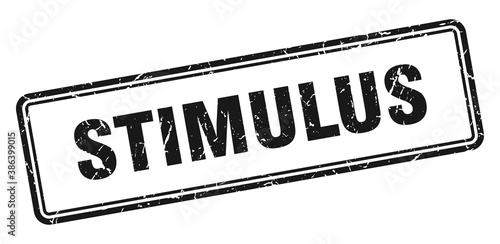 stimulus stamp. square grunge sign on white background
