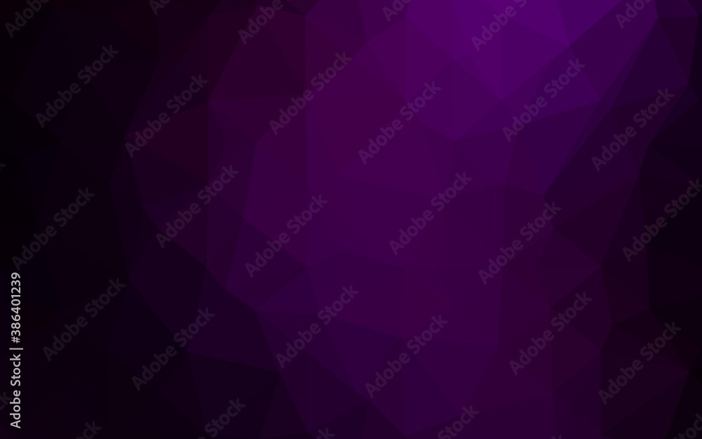 Dark Purple vector abstract mosaic backdrop. Dark Purple vector abstract mosaic backdrop.