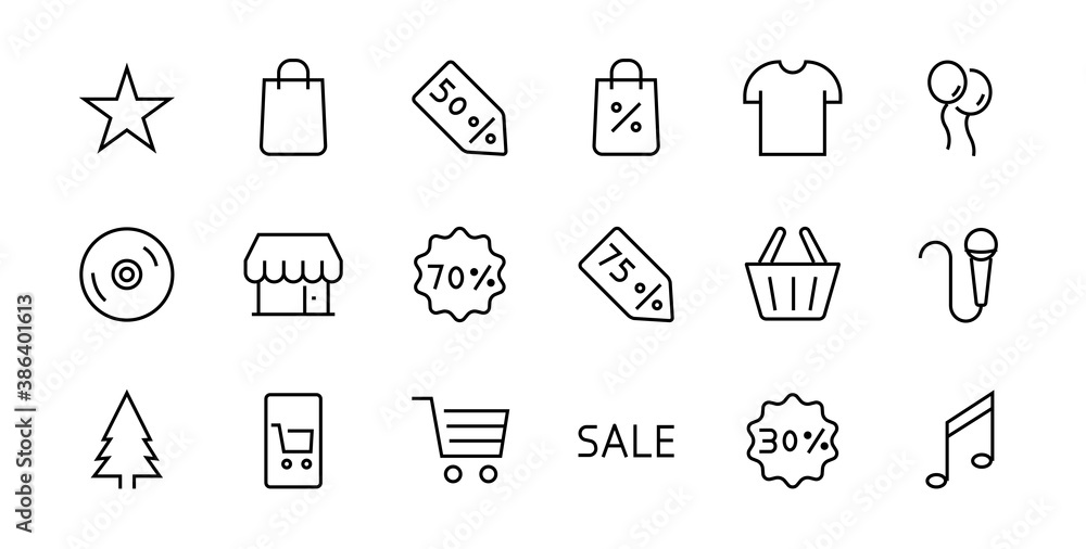 Black Friday Icon Set contains Discounts Promotions Shopping Package, Shopping Cart and more. Editable stroke, vector icons Black Friday Icon Set contains Discounts Promotions Shopping Package, Shopping Cart and more. Editable stroke, vector icons
