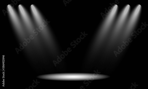 spotlight on stage