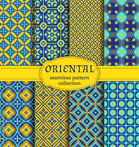 Oriental seamless patterns.