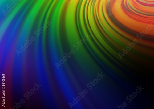 Dark Multicolor  Rainbow vector modern elegant template.