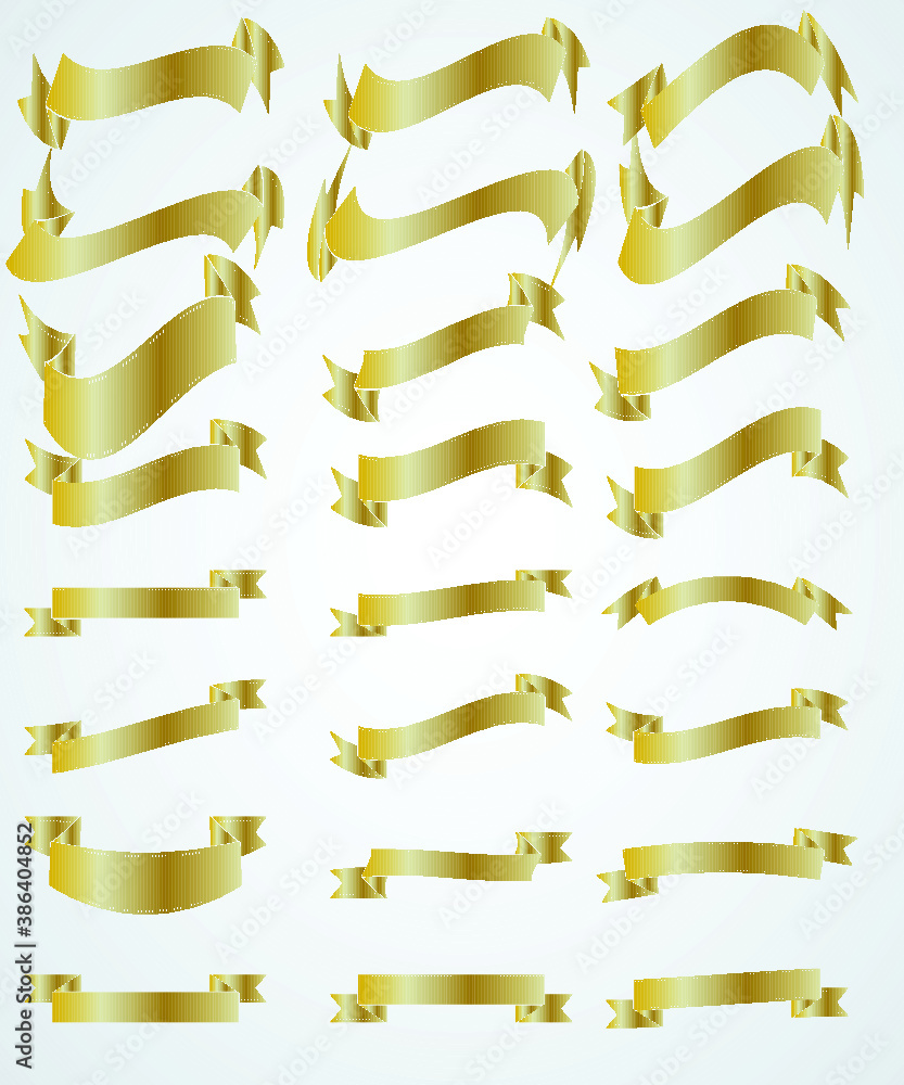 Obraz premium Vintage Ribbon Collection. Vector