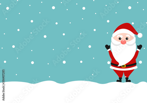 Merry Christmas greeting card santa  retro designs EPS10 vector