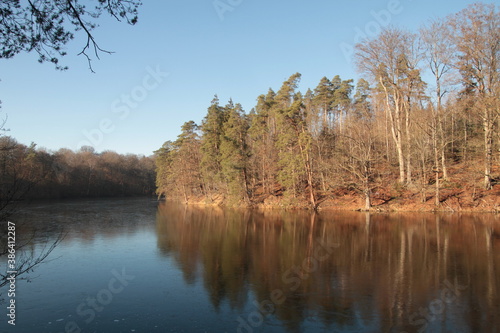 Landschaft, Herbst, Fluss, See, River, Autmn, natur , Himmel, wilde Natur, Wasser, Baum, Stimmung, tree, forest, nature, lake, heaven, horizon, romantic, wild nature, 