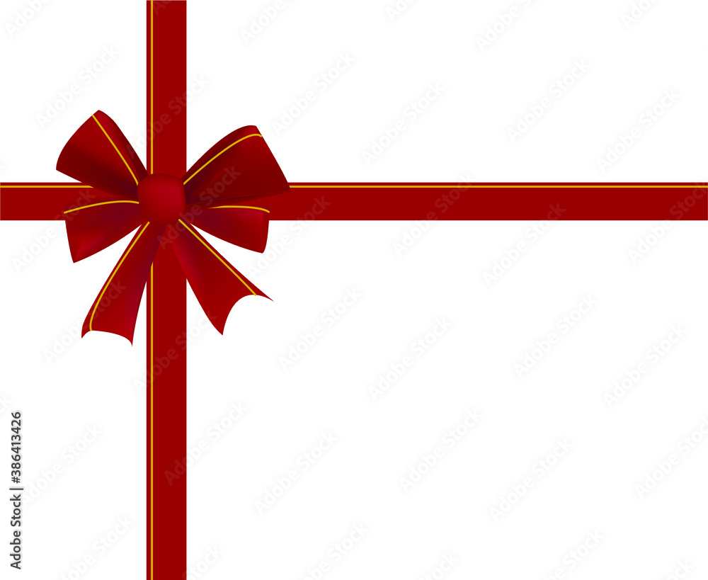 Luxury red ribbon on white backgrund. Luxury red ribbon on white backgrund.