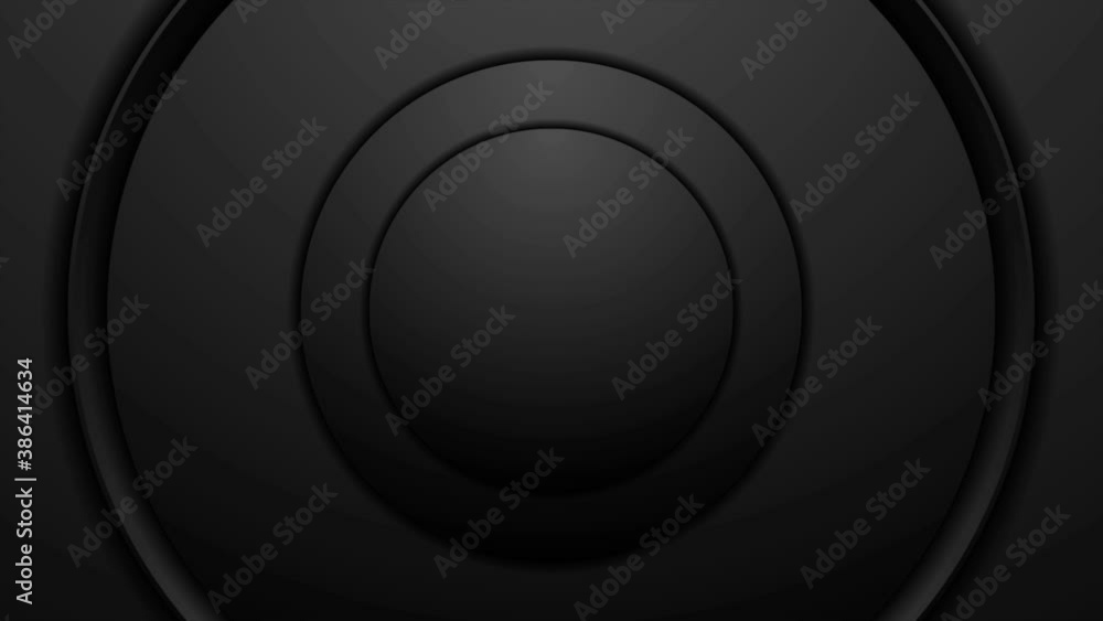 Abstract black geometric circles hi-tech motion background. Seamless looping. Video animation Ultra HD 4K 3840x2160 Abstract black geometric circles hi-tech motion background. Seamless looping. Video animation Ultra HD 4K 3840x2160