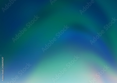 Light BLUE vector blurred bright template.