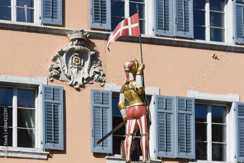 Fountain of Saint Urs in Solothurn, Switzerland