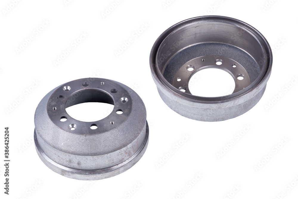 Car brake wheel. Isolated on white with clipping path Car brake wheel. Isolated on white with clipping path