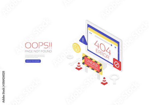 Isometric 404 error