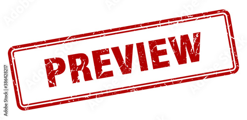 preview stamp. square grunge sign on white background