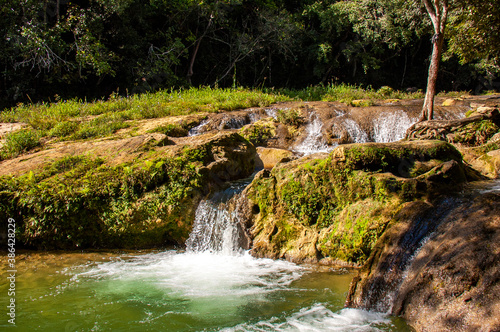 View of The San Juan Baths  natural pools in the river  Las Terrazas  Cuba