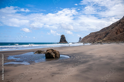 View of The Benijo Beach, Tenerife, Canary Islands, Spain photo