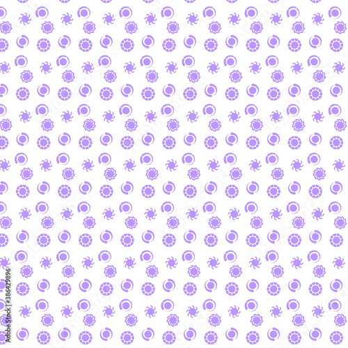 Fototapeta Naklejka Na Ścianę i Meble -  Seamless pattern in light purple on white background. can be used for wrapping paper, wallpaper etc.
