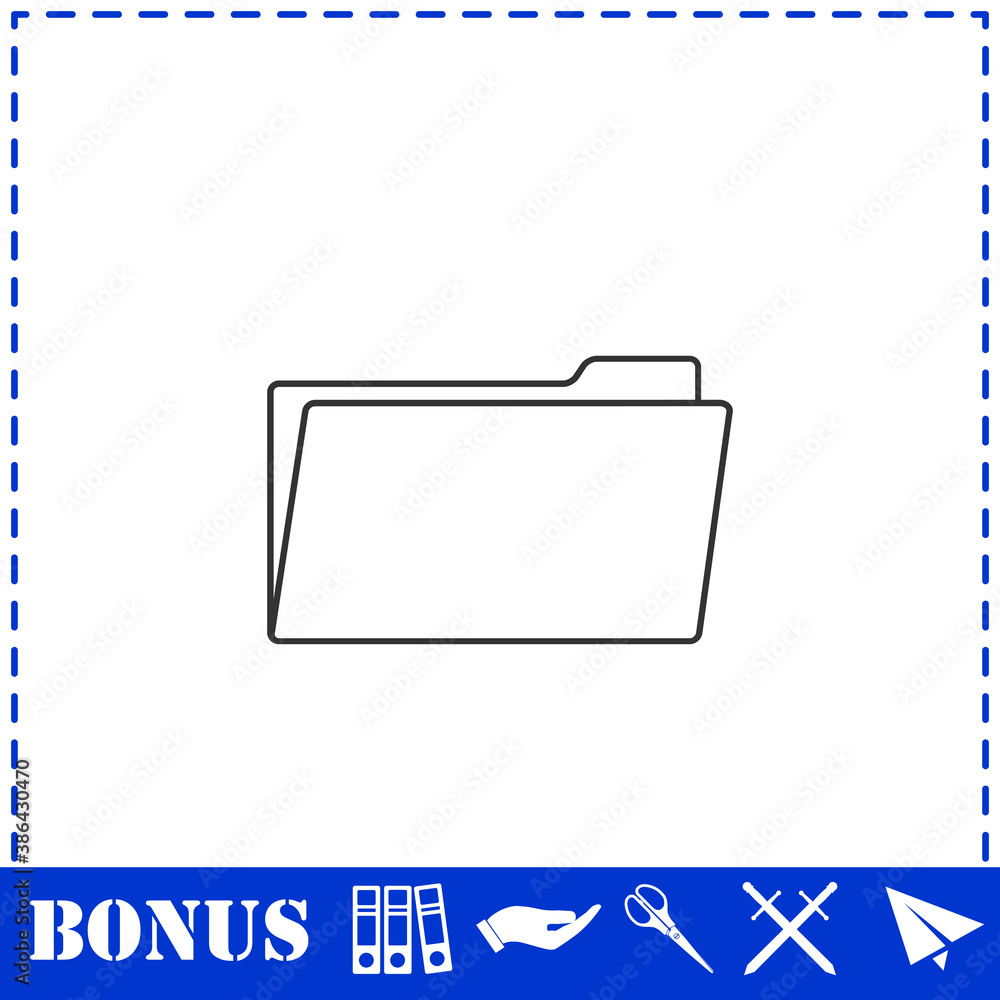 Folder icon flat Folder icon flat