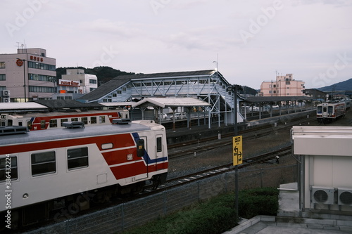 宮古市役所から見た宮古駅