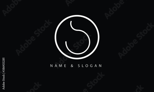 OS, SO, O, S abstract letters logo monogram