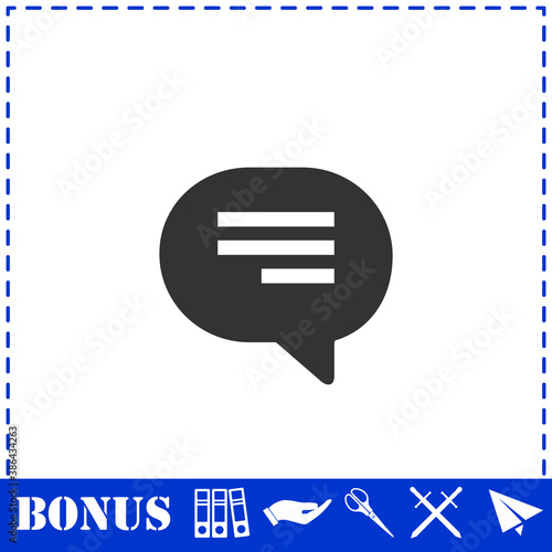 Chat icon flat