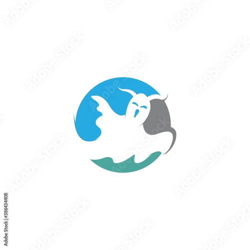 ghost logo vector template