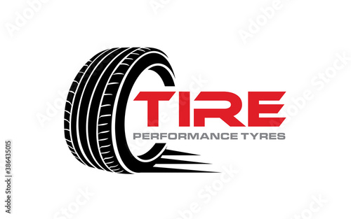 Illustration vector graphic of automotive tires shop logo design template