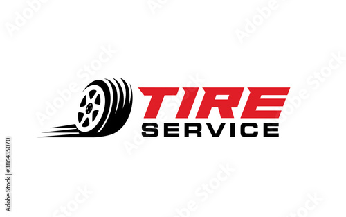 Illustration vector graphic of automotive tires shop logo design template