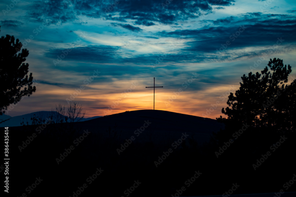 sunset in the mountains sunset in the mountains