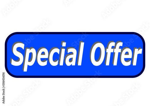 Special offer button Vector icon for apps and website