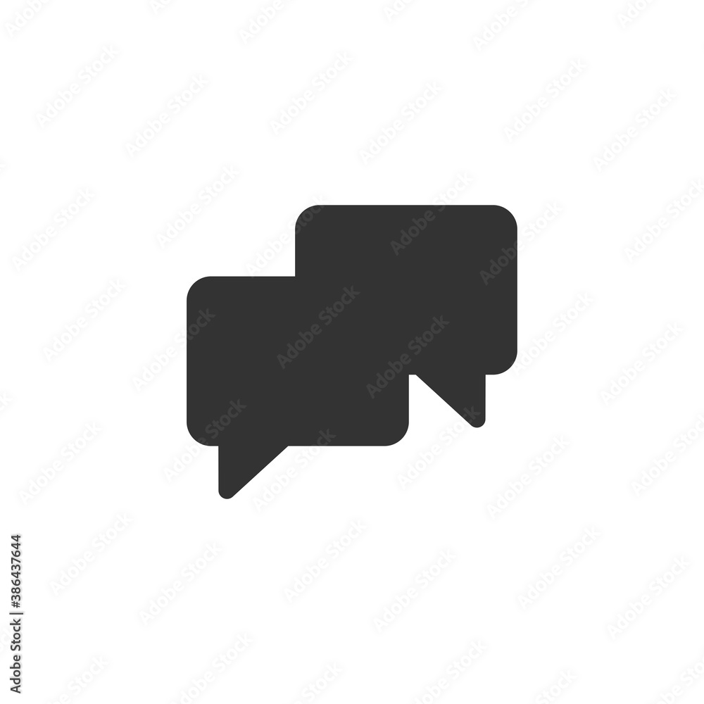 Speech bubble icon. Chat symbol modern, simple, vector, icon for website design, mobile app, ui. Vector Illustration Speech bubble icon. Chat symbol modern, simple, vector, icon for website design, mobile app, ui. Vector Illustration