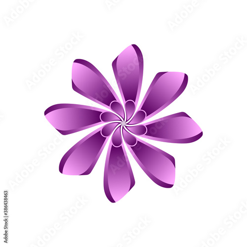 Vector Flower Icon Design Shape