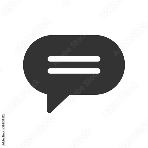 Speech bubble icon. Chat symbol modern, simple, vector, icon for website design, mobile app, ui. Vector Illustration