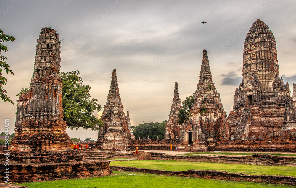 Wat Chai Watthanaram Ayutthaya Thailand Asien