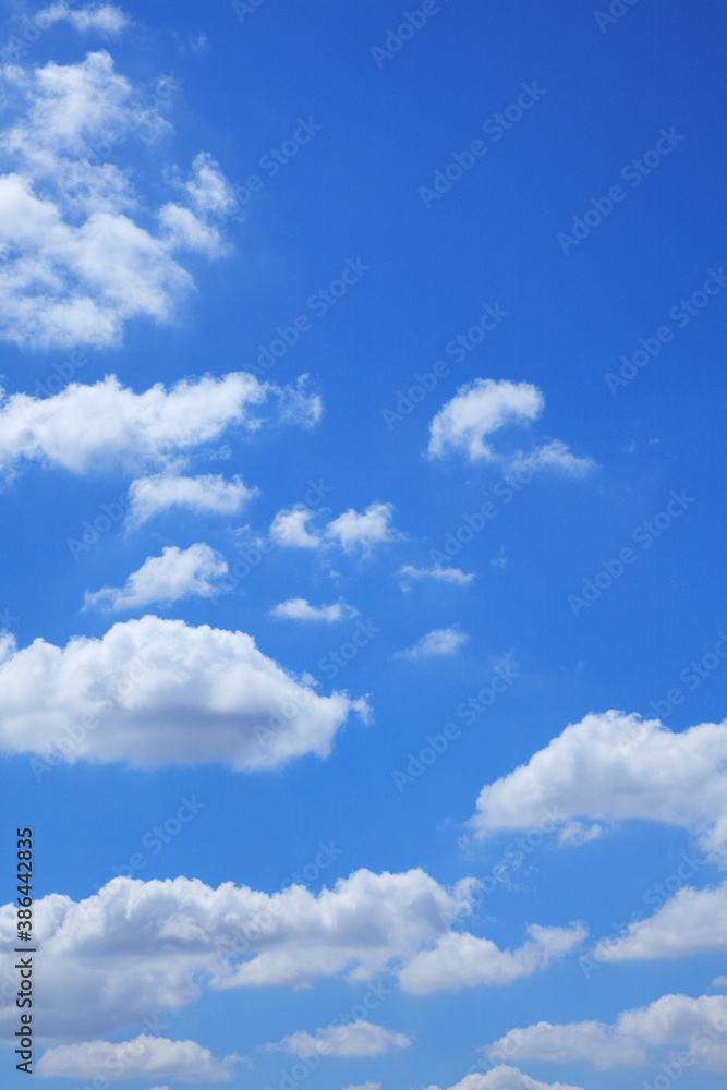 Fototapeta premium 白い雲と青空